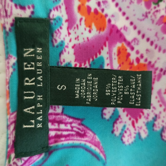 Lauren Ralph Lauren Multicolor Paisley Surplice V-neck sleeveless dress size S - Picture 2 of 15